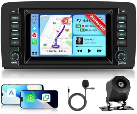 Hodozzy 2G+64G Android Car Stereo for Mercedes Benz R Class W251 R280 R300 R320 R350 R63 2005-2017 Wireless Carplay Android Auto, Radio 7 Inch Touchscreen GPS Bluetooth, WiFi, FM/RDS, Backup Camera