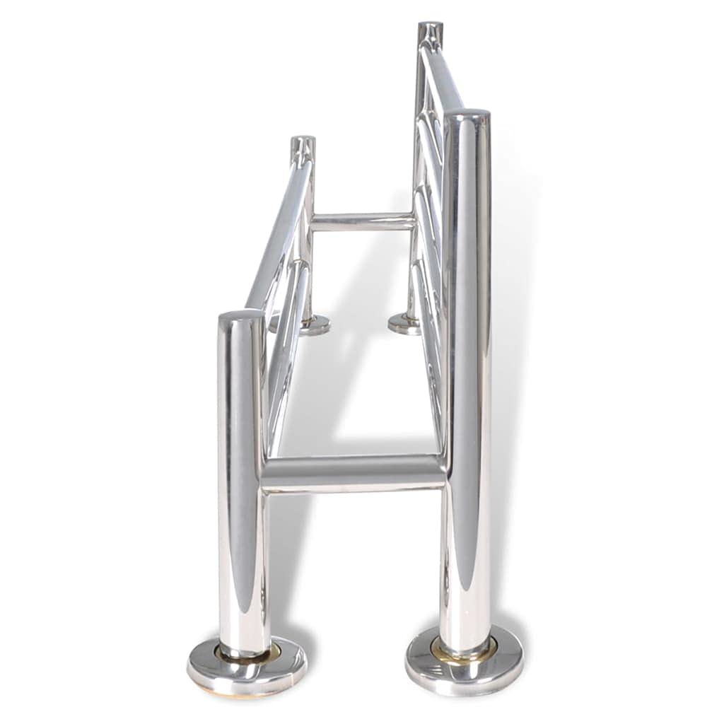 Générique Porte Serviettes Double - Barre Fixe 6 Tubes,Maison & Jardin,Accessoires de Salle de Bain,Porte-Serviettes,Argent,1.9 KG,140334