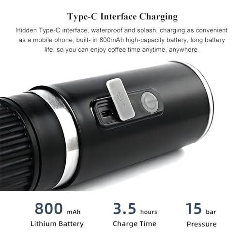 Cafetera Eléctrica Portátil para Viaje Capacidad 110 mL miniatura 6