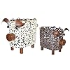 Farmhouse Metal Pig Shaped Hollow Out Hanging Basket Narrow Pig Basket for Kitchen Bathroom Living Room Shelf Decor Set of 2
