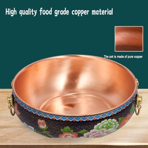 Olla de cobre para hot pot, 34 cm miniatura 6