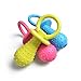 3Pack Molar Clean Teeth Rubber Toy, Bagvhandbagro Clean Teeth Rubber Pacifier Chew Toy, Bell Chewing Playing Training Toys, for Pet Puppy Dog Cat (Color Random)