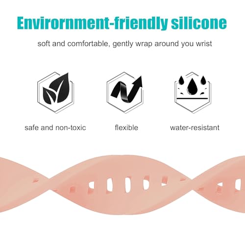 Image of ACM Watch Strap Silicone Belt 20mm compatible with Boat Wave Neo Smartwatch Casual Classic Band Creame Pink