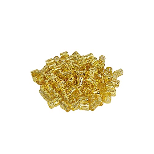 100 Anéis Em Metal Para Cabelo Trança Box Braids Dreads Tererês (Dourados)