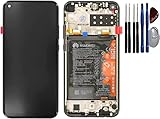 Original Huawei Display Touchscreen LCD Bildschirm für Huawei P40 Lite E Rahmen Schwarz mit original Akku inklusive Werkzeug für einbau