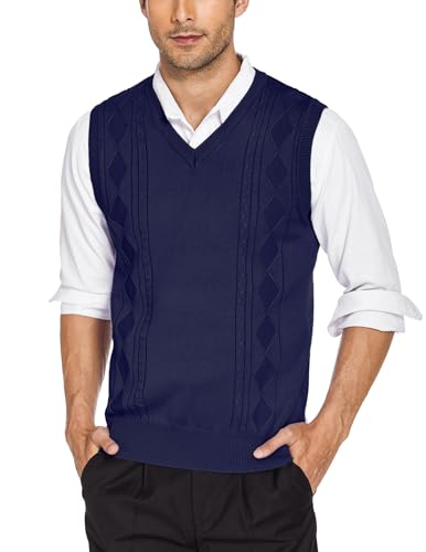 Pullunder Herren Ärellos Sport War Strick Wolle Ärellose Weste Short
