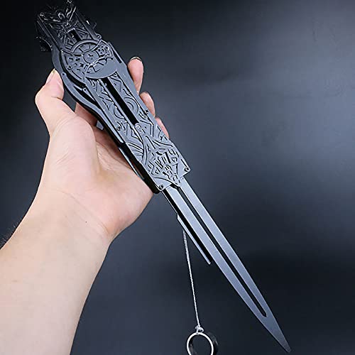 Assassin's Creed Versteckte Klingen Rollenspielwaffen Requisiten Einzeilige zweistufige Cosplay-Requisiten mit verstecktem Klingenseil und versteckter Klinge Cover