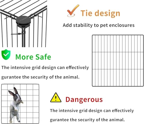 Homidec ZF20220714 Pet Playpen,Small Animals Cage Diy Wire Portable Yard Fence thumb #3