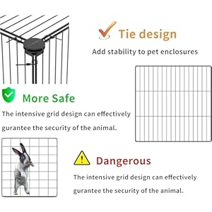 HOMIDEC Pet Playpen,Small Animals Cage DIY Wire Portable Yard Fence with Door for Indoor/Outdoor Use,Puppies,Kitties,Bunny,Turtle 48″ x 24″ x 16″