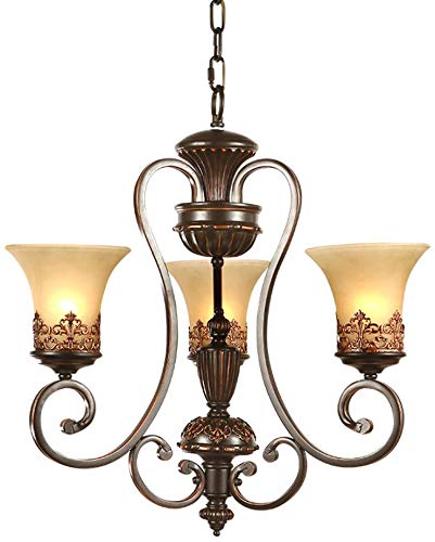 Preisvergleich Produktbild Rustikale Metall Kronleuchter Wohnzimmer Restaurant, Konferenzraum Büro Retro minimalistische Schlafzimmer Kleiderschrank Kunst Glas Lampe,Black