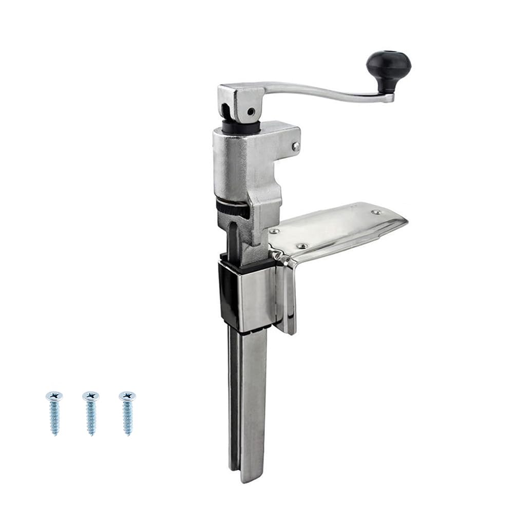 Comercial Abrelatas Manual Sobremesa Pesado Abrelatas Abrelatas De Hierro Fundido Con Base Y Mango Giratorio Para Latas Hasta 13,7 Pulgadas De Altura