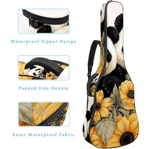 JRHEJTFZ Housse pour guitare acoustique de 1,9 cm d’épaisseur – Imperméable – Durable et élégant – Motif chien de dessin animé sur fond bleu, Multicolore 4., 42.9×16.9×4.7 in, Motif imprimé tendance - Les Beatles, Paul McCartney, John Lennon, RIngo Starr, George Harrison JRHEJTFZ Housse pour guitare acoustique de 1,9 cm d'épaisseur - Imperméable - Durable et élégant - Motif chien de dessin animé sur fond bleu, Multicolore 4., 42.9x16.9x4.7 in, Motif imprimé tendance – Image 5
