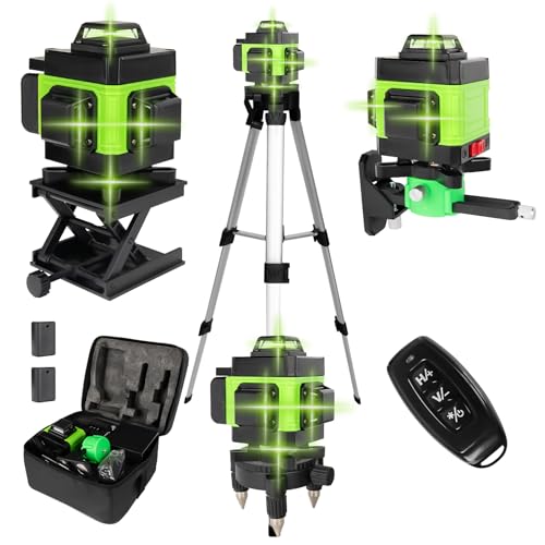 Láser de líneas cruzadas 4D, 16 líneas, autonivelante, USB recargable