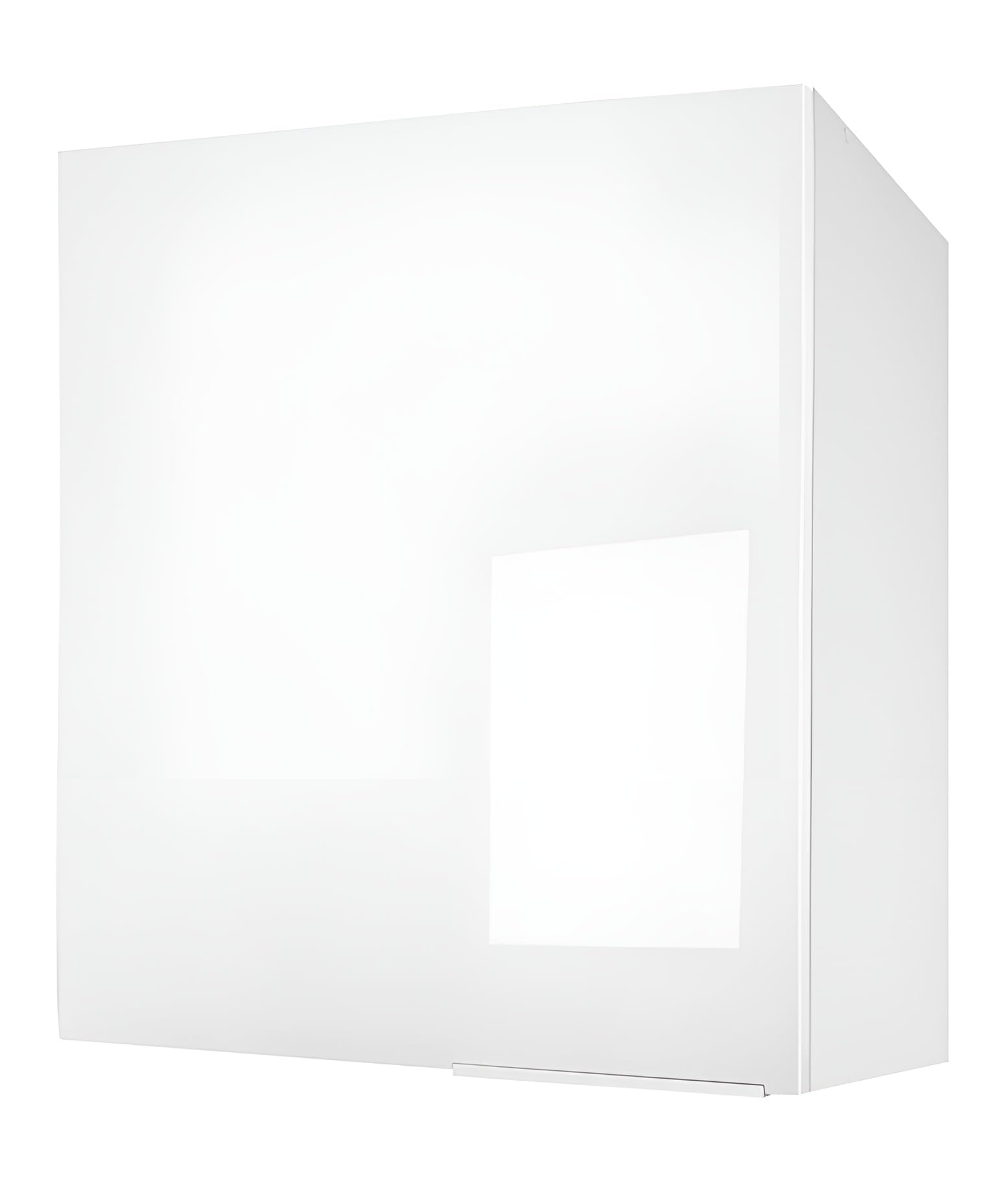 Berlenus CP6HB Meuble Haut de Cuisine avec 1 Porte Blanc Haute Brillance 60 x 34 x 70 cm