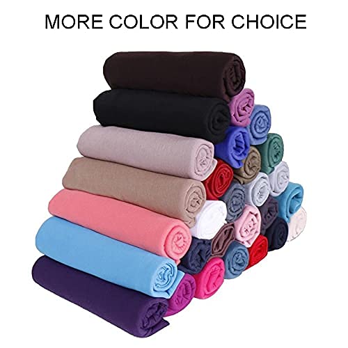 Clshes Headwraps For Black Women 4 Pieces Stretch Jersey Head Wrap Knit Turban Urban Hairband Scarf Fashion Headband Super Soft Hair Wraps For Women (4Pcs-Wine Red,Denim Blue,Black,Army Green) #TOP3