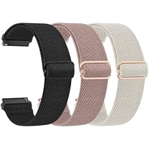 Stretchy Watch Bands, 18mm 20mm 22mm Quick Release Adjustable Nylon Sport Replacement Watch Strap for Women Men