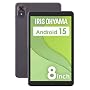 アイリスオーヤマ タブレット 8インチ Android 15 64GB 保護フィルム付き Type-C対応 CPU RK3562 メモリ 3GB+6GB 4000mAh イヤホンジャック Wi-Fiモデル LUCA ヘッドピンモデル TA08E1W63-V1H ブラック