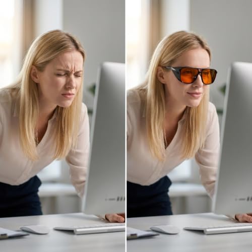 Image of Eyekepper Blue Light Glasses for Woman /Men /Women, Blocking, Fit over Amber