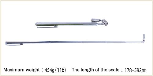Miniatura 3 de Pro'sKit MS-323 - Varilla de recogida magnética portátil fuerte con tornillo, varilla de recogida magnética, telescópica de 7.008-22.913 in, imán de