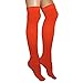 Ajs Knee High Socks - Pumpkin Orange, Medium