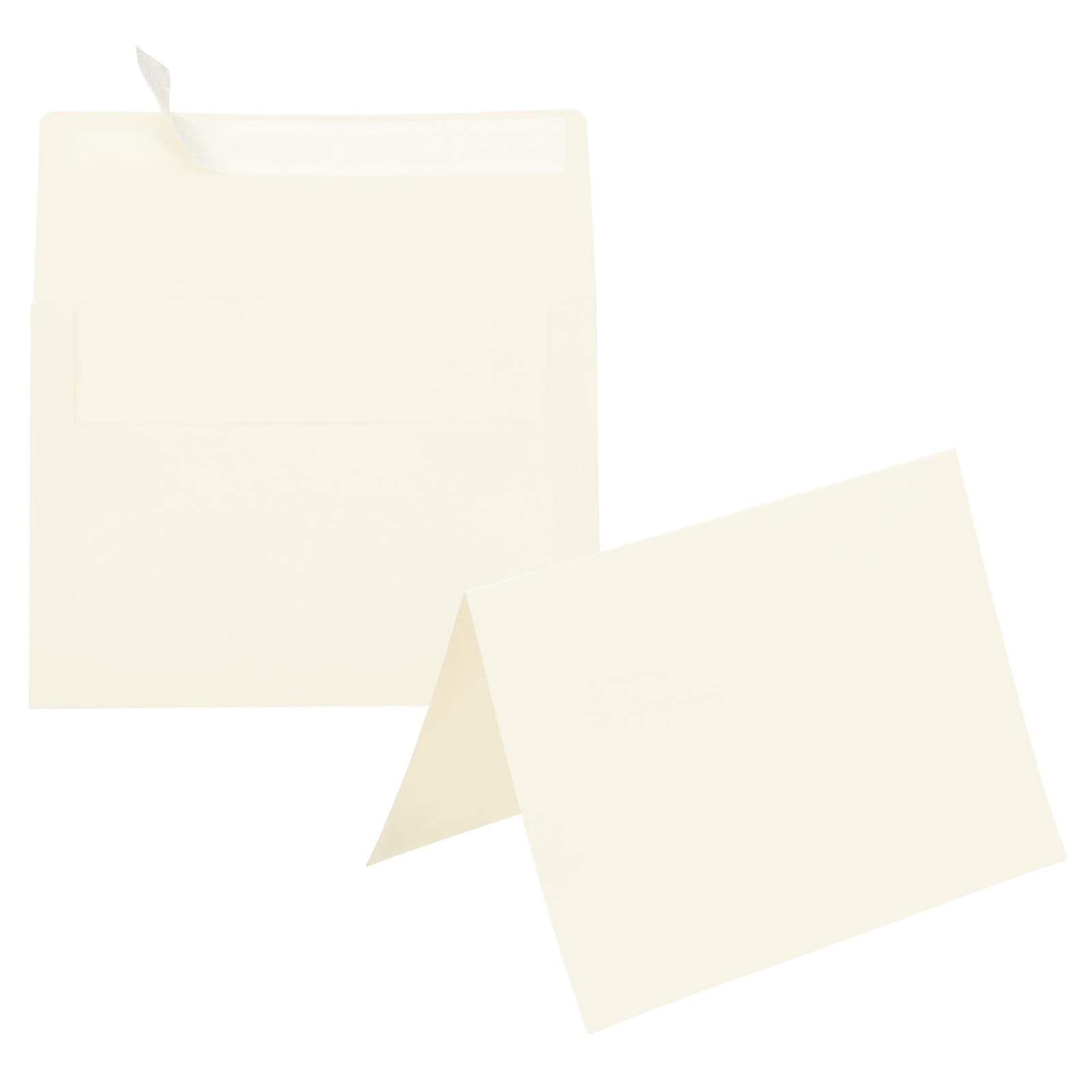 PATIKIL 20Pack Beige 5x7 Blank Cards and Envelopes, Self Seal A7 Envelopes with Folded Cardstock Small for Greeting Cards Wedding Greeting Birthday