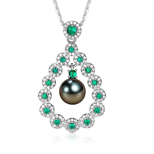 Tahitian Black Pearl Necklace Gift for Women