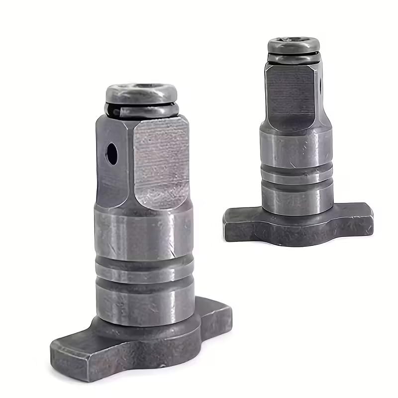 Image of Cordless Impact Wrench Square Drive Adapter | 1 /2 Inch (12.7mm) to 1 /4 Inch (6.35mm) Hex Dual Use T-Shaft | Alloy Steel Right Angle Drill Attachment for Tight Spaces