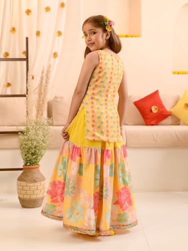 Image of Pspeaches Girls Kurta & Sharara With Dupatta