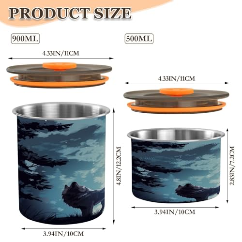 Envase Hermético para Café de Acero Inoxidable 500 ml miniatura 2