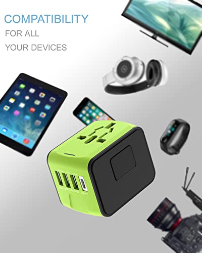 image for Loovett Universal Travel Adapter All-in-One International Power Adapte