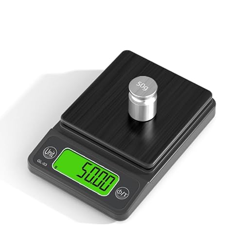 Scale Jazz Digital Pocket Scale, 500g/0.01 Portable Precision Gram Scale Grams and Ounces,Food Scale Jewelry Scale with LCD Display, 5 Units Tare for Powder, Gem, Coffee, Coin, Tea, Weed