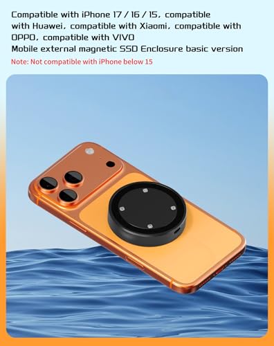 Carcasa magnética para SSD M.2 NVMe USB-C miniatura 4