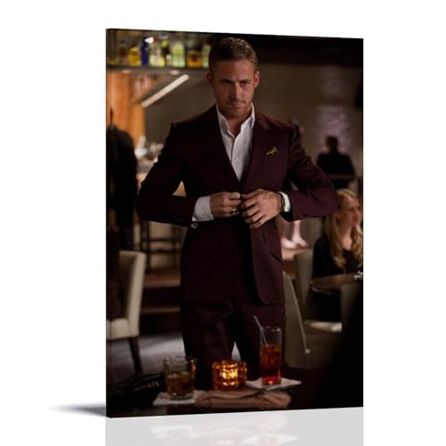 sdnkbro Ryan_Gosling_movies_Crazy_Stupid - Póster decorativo en lienzo decorativo para pared, decoración moderna de dormitorio, póster de 60 x 90 cm, estilo marco