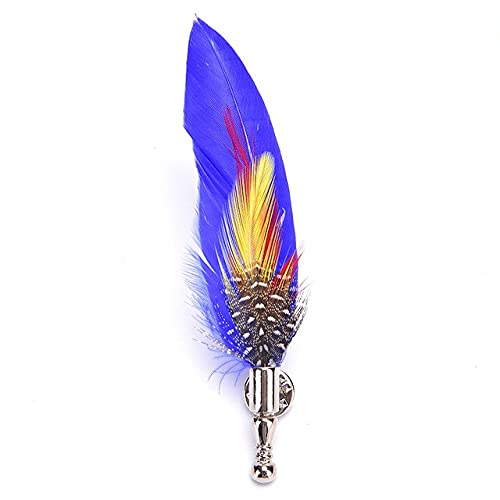 Broche de plumas de colores Pin de solapa moda hombres mujeres broches solapa pin vestido traje accesorio regalo