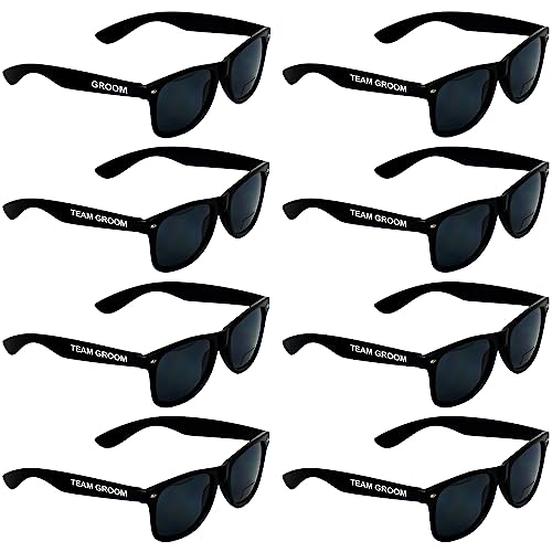 Image of Groomsmen Sunglasses for Men - Wedding Sunglasses for Groomsman Proposal Gifts, Bachelor Party Favors