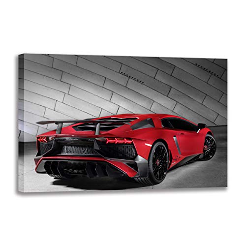 Póster de coche deportivo de lienzo para decoración de sala de estar moderna 50x70 cm