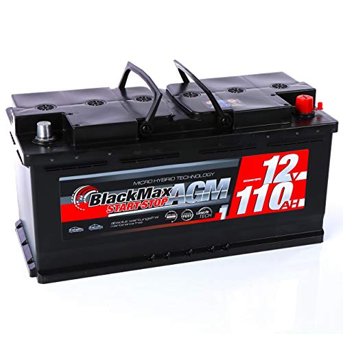 AGM-Batterie 110Ah BlackMax 12V Starterbatterie für Autos
