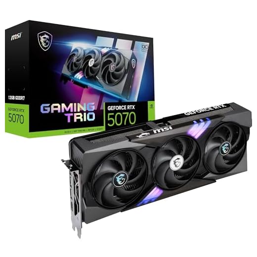 MSI GeForce RTX 5070 12G Gaming Trio OC - 12GB GDDR7 (28Gbps/192-bit), PCIe 5, Boost: 2610 MHz, HDMI 2.1b, DisplayPort 2.1b