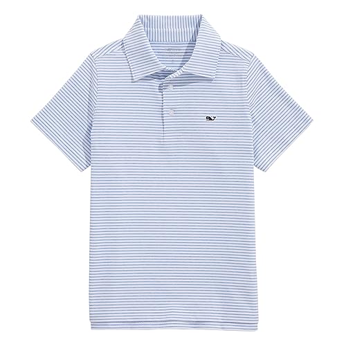 vineyard vines Boys' Bradley Stripe Sankaty Polo