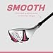 Aspire X1 Women's Golf Club Set – Lightweight Graphite Shafts, Driver, Fairway, Hybrid, 6-PW Irons, Putter, Stand Bag & Headcovers – Right-Handed, Pink – Standard Size (5’3” to 5’9”)