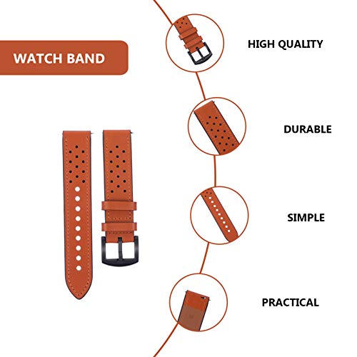 ULTECHNOVO Pulseira de RelÃ³gio de Couro Pulseira de RelÃ³gio de Couro ClÃ¡ssico SubstituiÃ§Ã£o Comp
