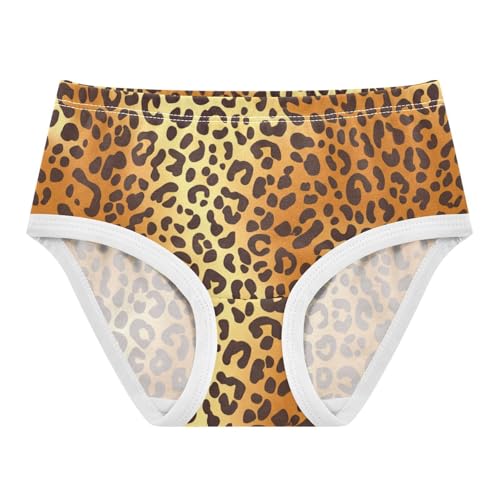 Black Brown Leopard Girl Panties Cute Toddler Girls Underwear Cotton Cartoon Briefs Underpants 2t