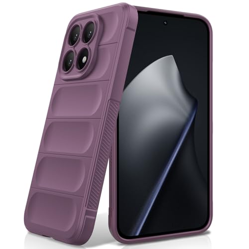 BonYonka Funda para Xiaomi 15T, Case de Silicona Resistente a Golpes y Arañazos, Forro de Microfibra Suave, Funda Integral con Protección para La Cámara, Violeta