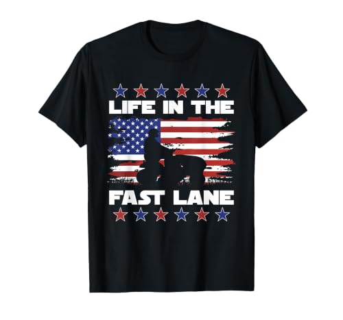 Lawn Mower Racing Gardener Racing Lawnmower T-Shirt, Men, Bl