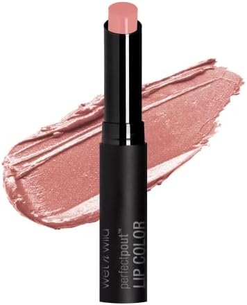 wet n wild Perfect Pout Lipstick, Peach No More Drama, Gluten-Free, Cruelty-Free, Lip Color