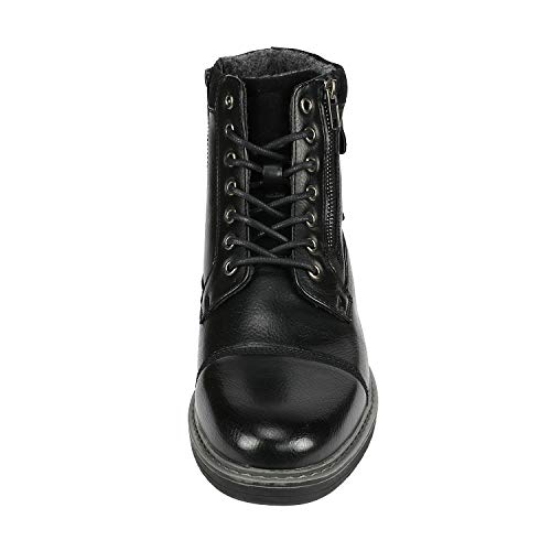 Bruno Marc JJ-2-C5-PHILLY_10-BLACK-SZ-10.5 Men'S Motorcycle Boots Oxford Dress Boot,Black,Size 10.5,Philly_10 thumb #3