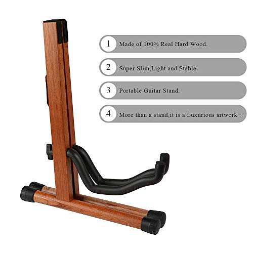 Neboic Guitar Stand, Wood Acoustic Guitar Stand, Electric Guitar Stand，Bass Classic Banjo Guitar Stand, Portable Guitar Stand Holder For Multiple Guitars, Guitar Accessories #TOP5