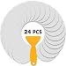 SuMile 24 PCS Round Adhesive Non Slip Bathtub Stickers Anti Slip Bath Stickers Tub Stickers Safety Shower Stickers for Tubs Bathrooms Pools Stairs Ladders Boats with Scraper