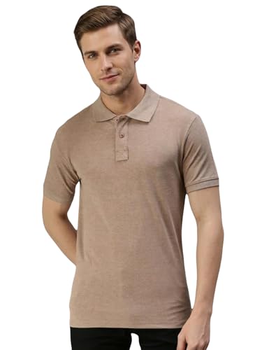 Image of Lux Cozi Men's Cotton Solid Polo Tshirt | Collar Tshirts | Half Sleeves | Stylish & Premium All Day Wear | Pack of 1