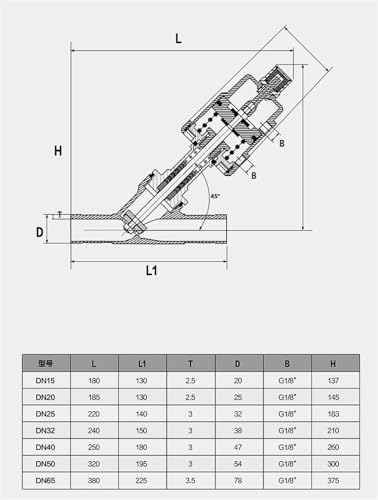 Vanne de siege d angle en acier inoxydable DN32 durabilite et precision industrielle - 3